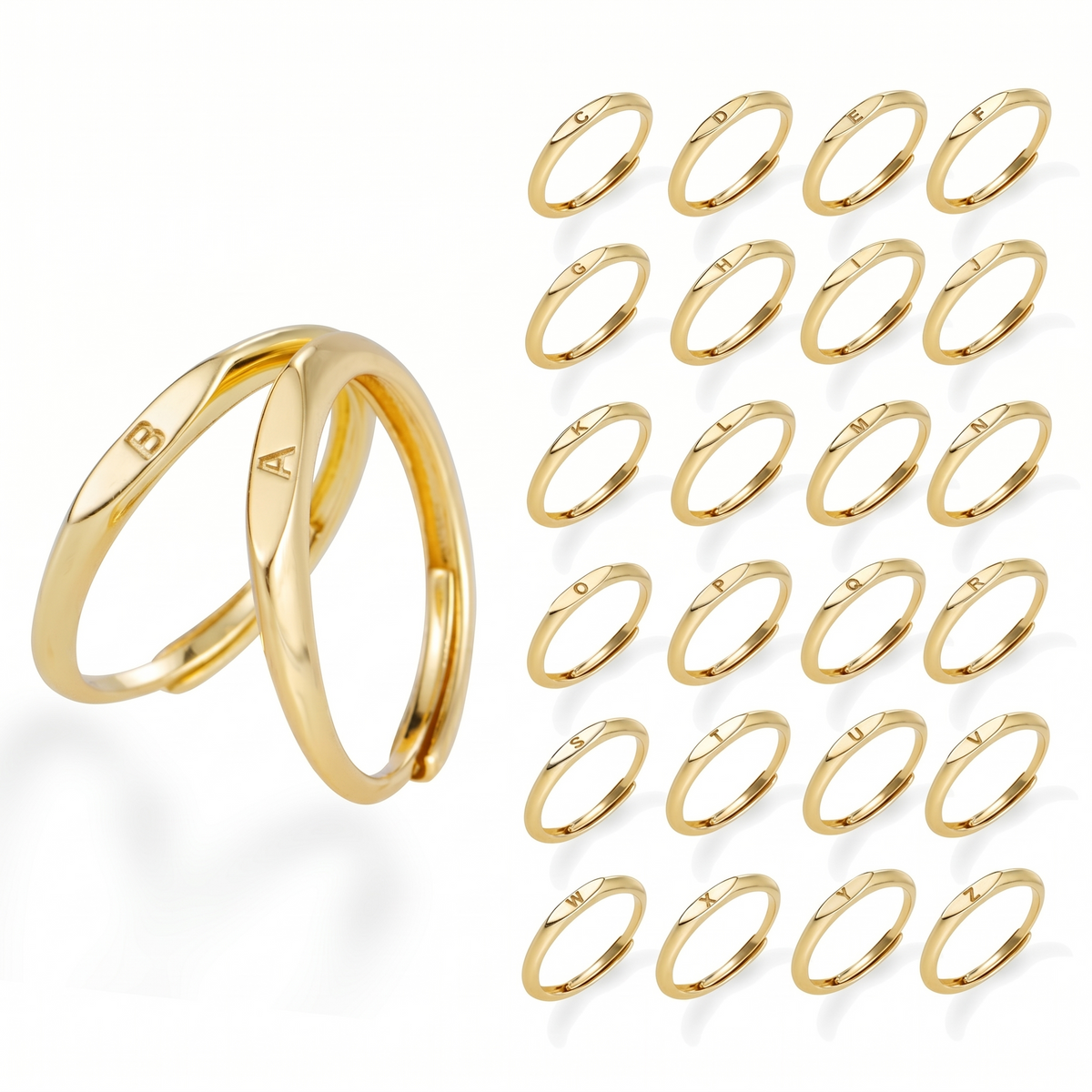 Letterring Elara | Goud