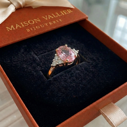 Ring Lustre Bloom in roségoud