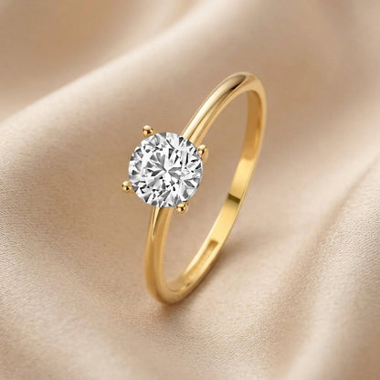 Ring Savaya Strand in wit goud