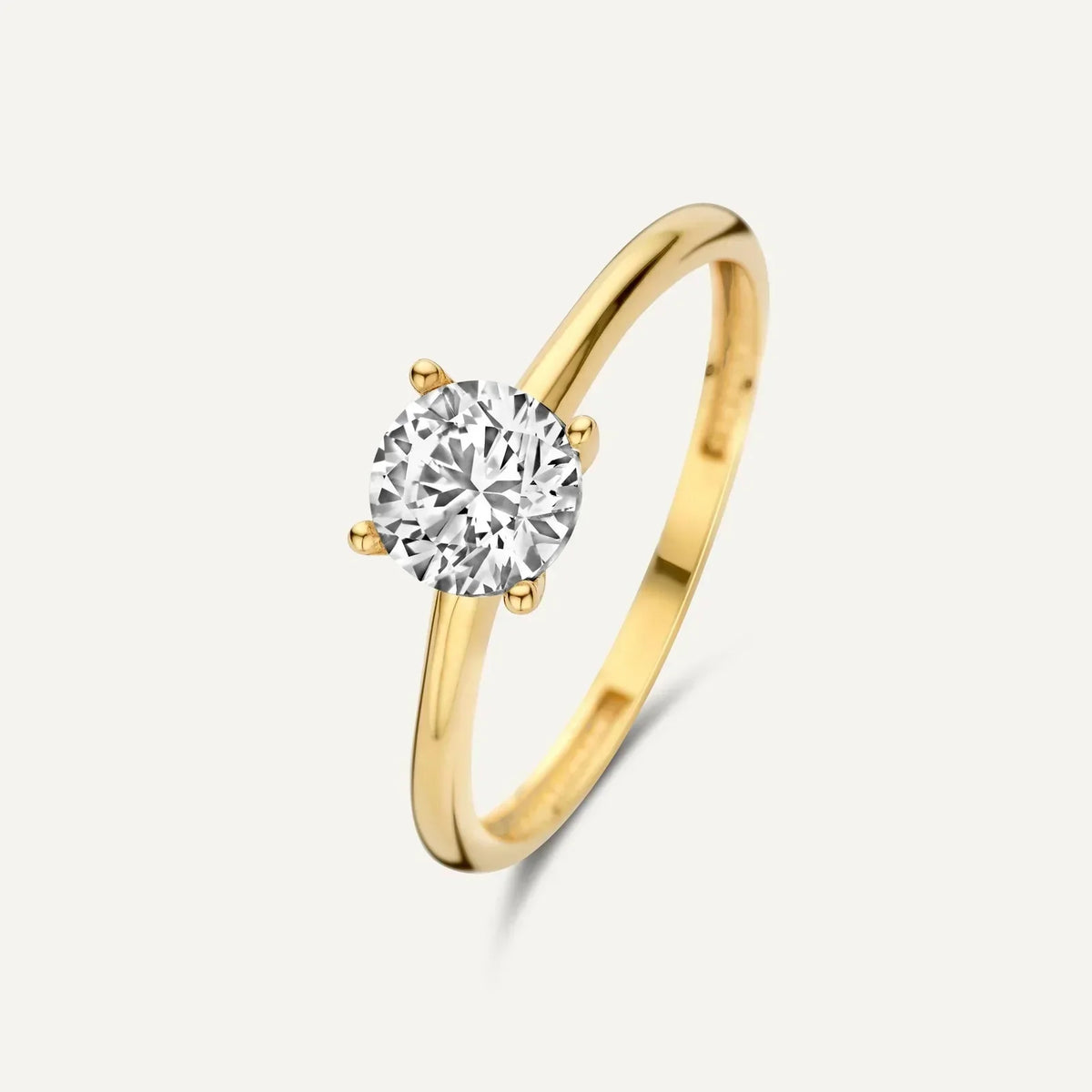 Ring Savaya Strand in wit goud