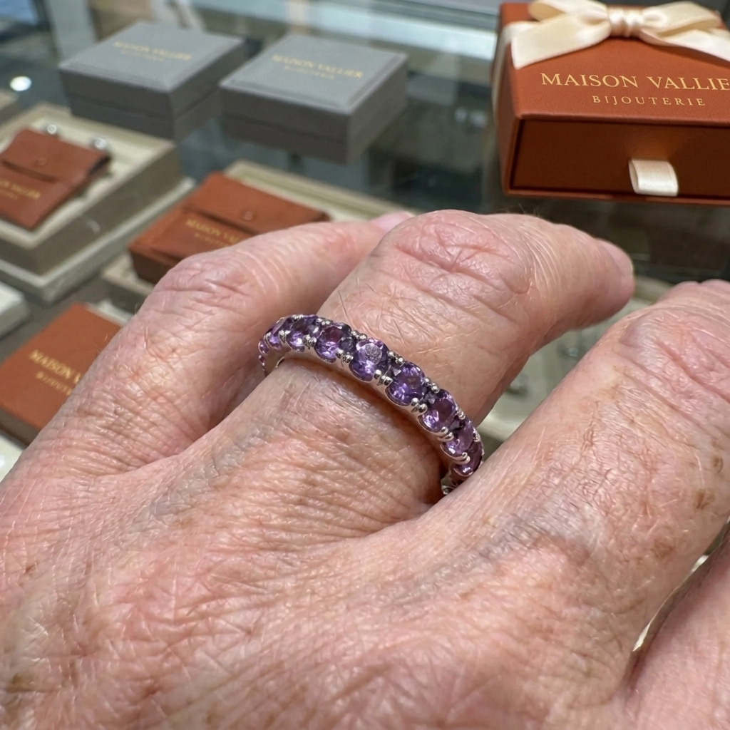 Ring Soraya Améline in wit goud