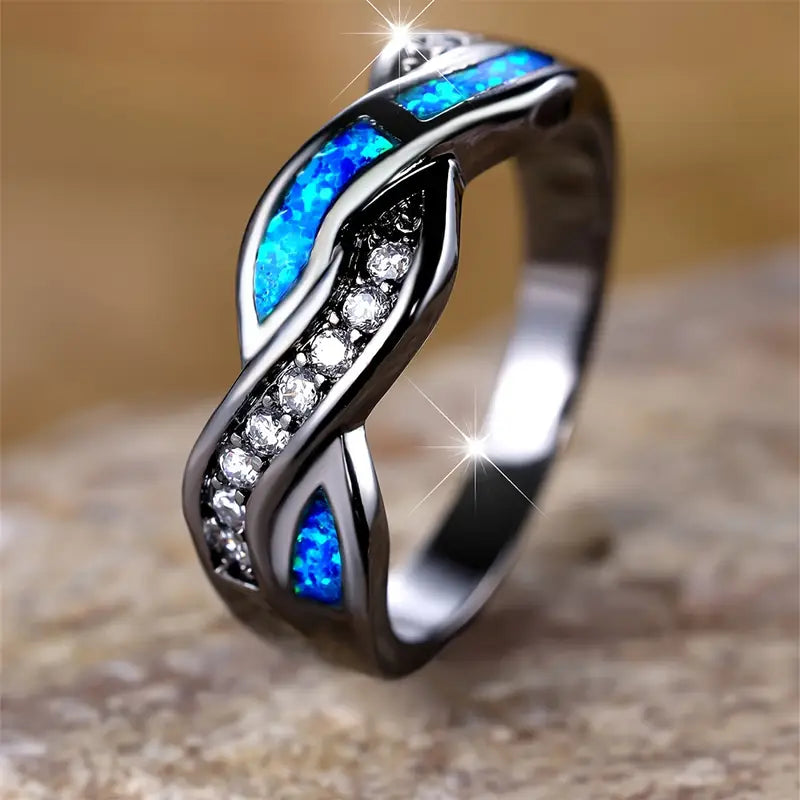 Ring Thessia Lunebray in wit goud