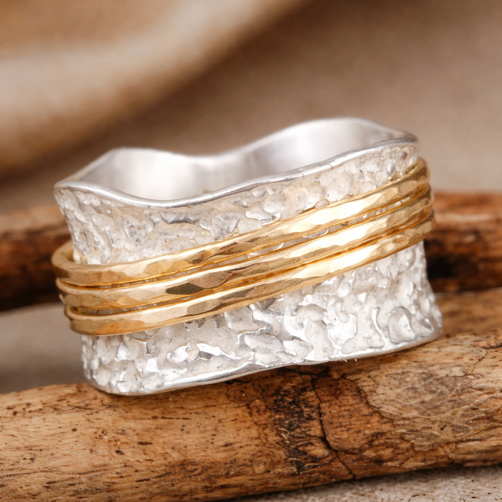 Fijne vintage ring in goud