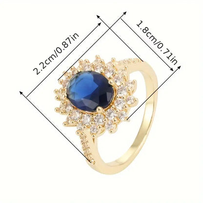 Saffierring Jorien | Witgoud