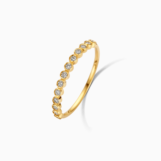 Bubbelring in goud