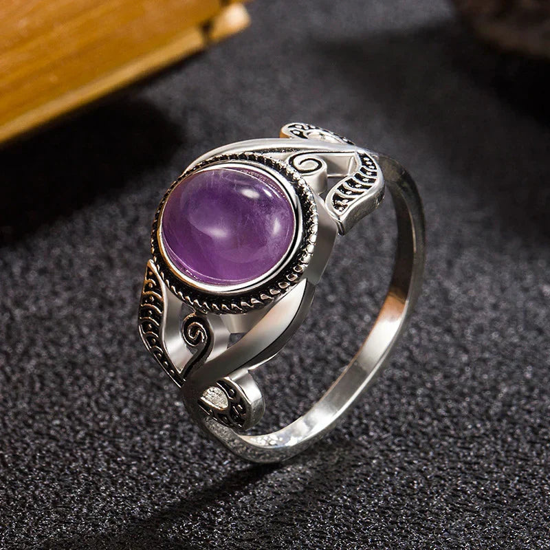 Amethist ring in goud