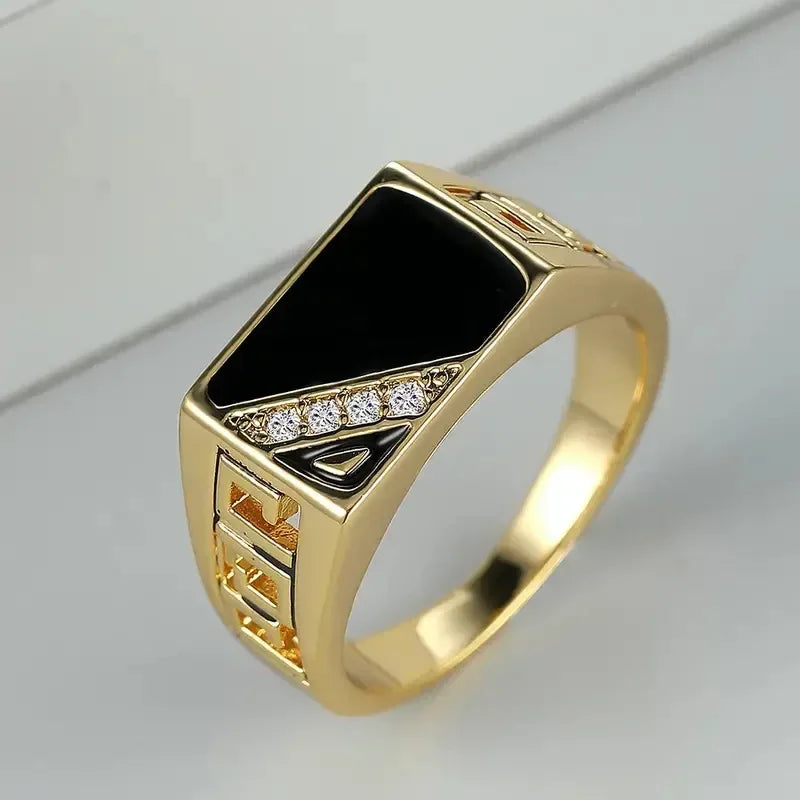 Ring met kristallen in wit goud