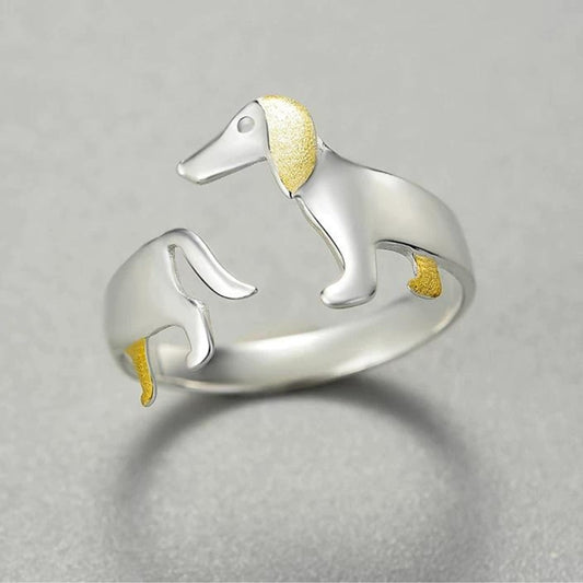 Verstelbare ring in wit goud