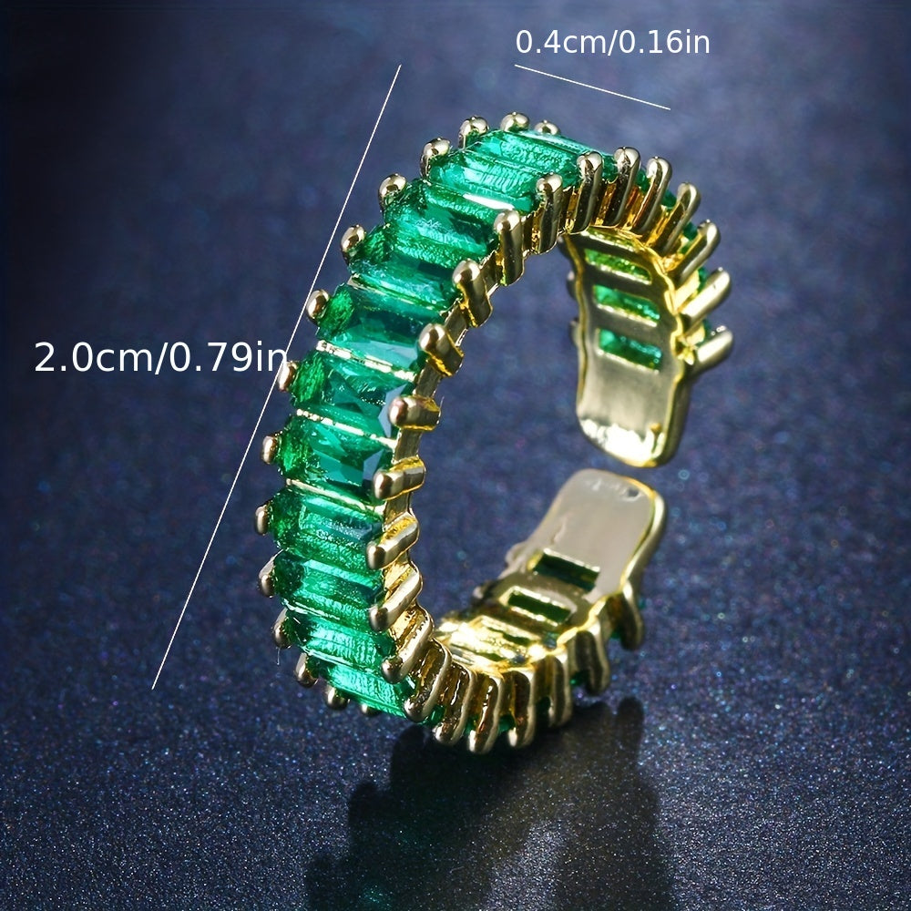 Ring met smaragd in goud