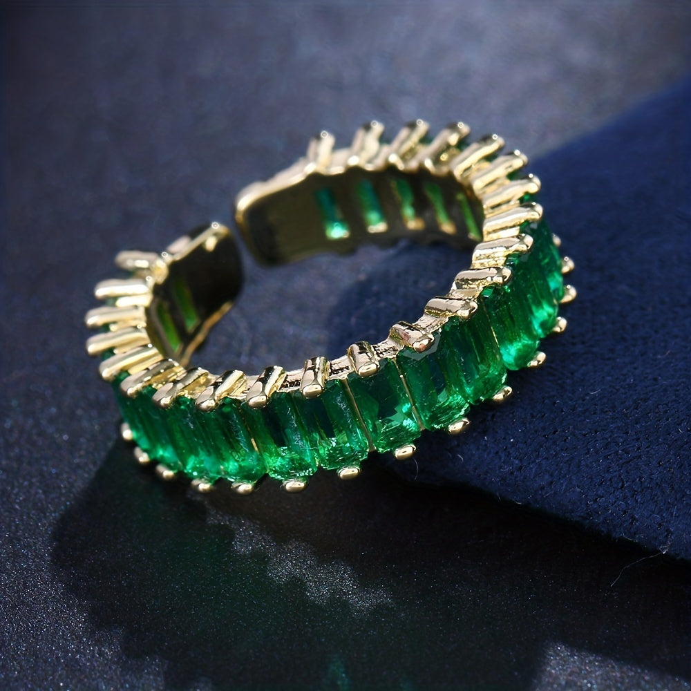 Ring met smaragd in goud