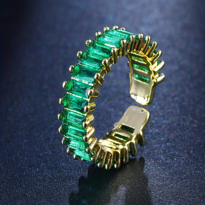 Ring met smaragd in goud