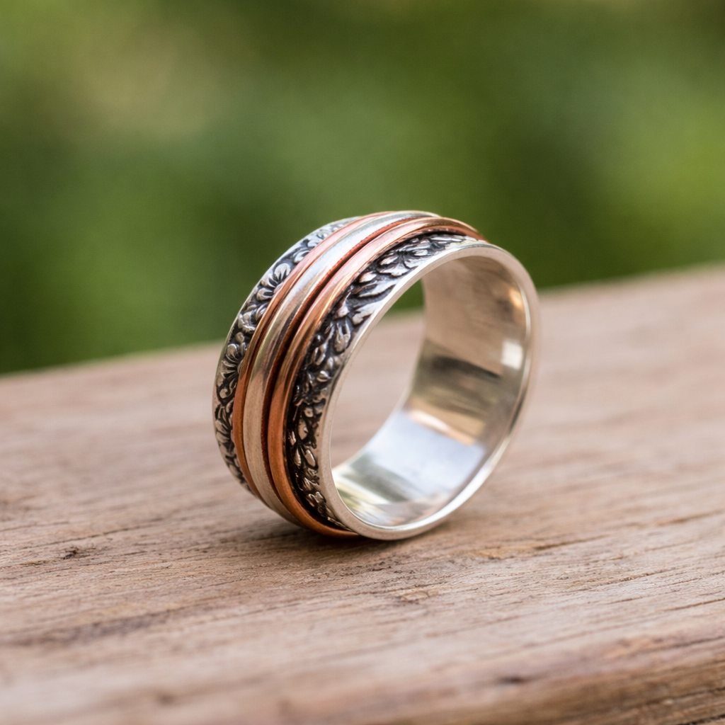 Klassieke retro ring in goud