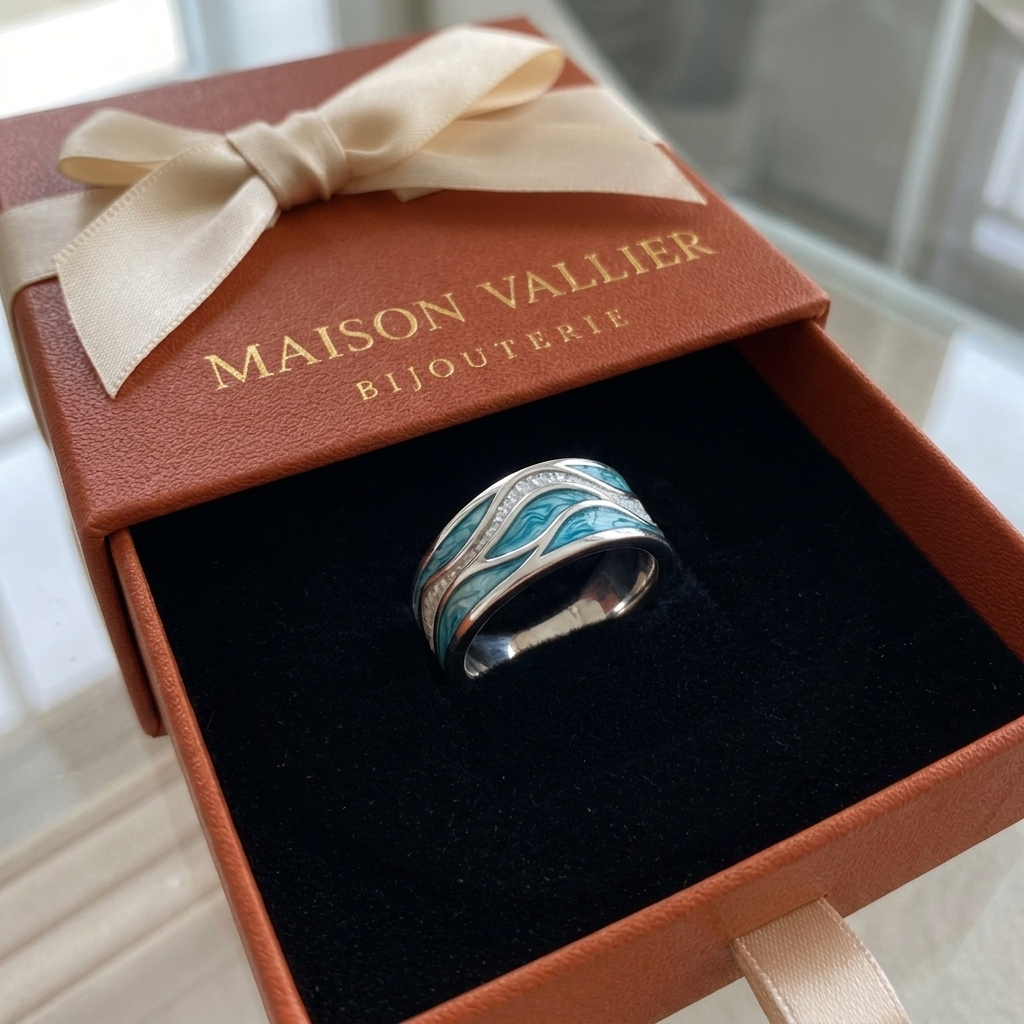 Ring Aura van de Golven in goud