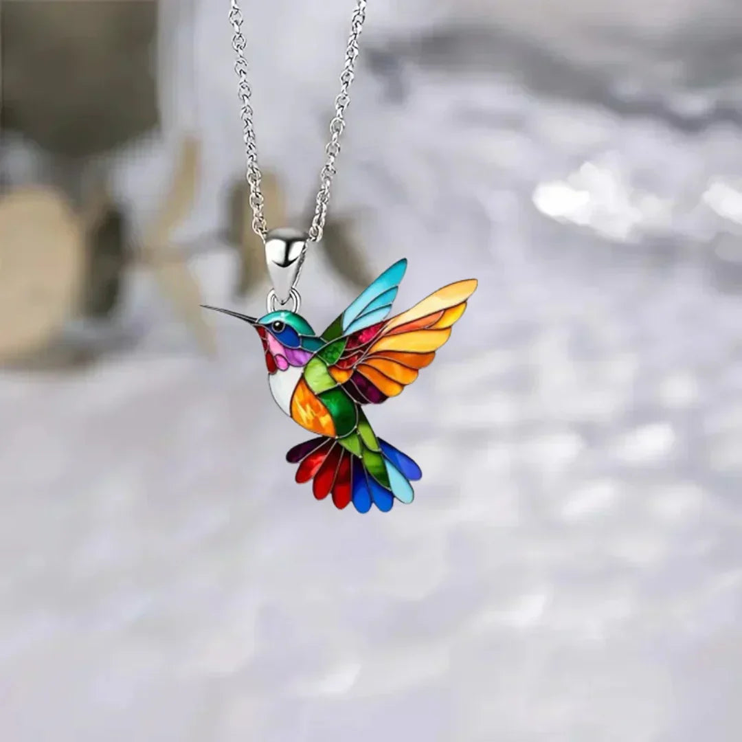 Mooie ketting met zwaluw en gratis oorbellen, tijdelijke aanbieding in goud