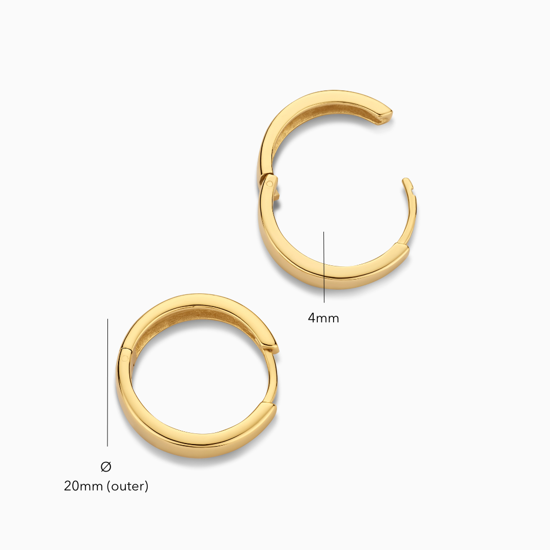Oorbellen Gia in goud