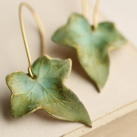 Groene bladoorbellen | Goud