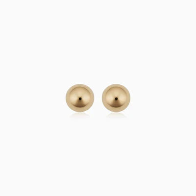 Bolletjesoorbellen in wit goud