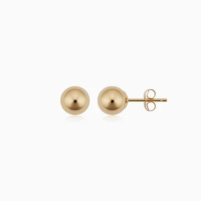 Bolletjesoorbellen in wit goud