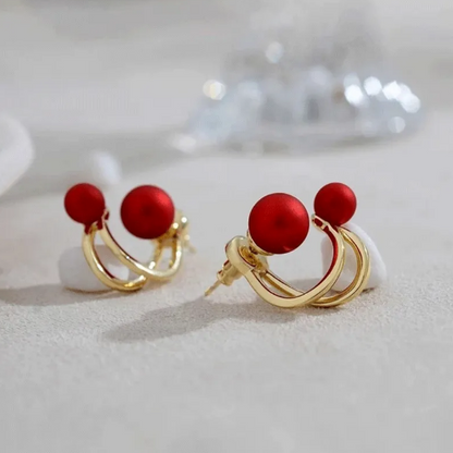 Oorbellen in wit goud