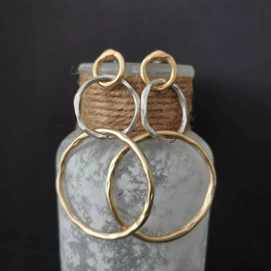Vintage oorbellen in goud