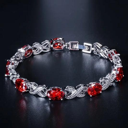Armband Alendra Flambeau in wit goud