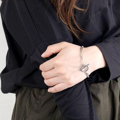 Staafarmband in wit goud