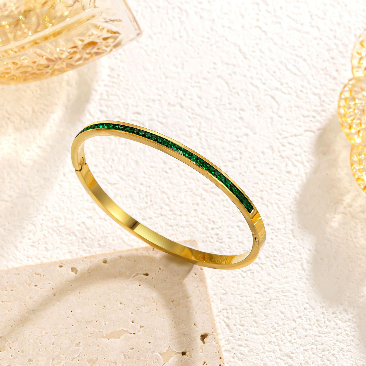 Hemelse armband Viride in goud