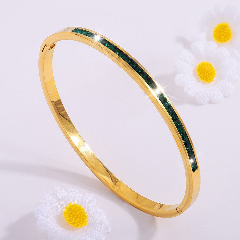 Hemelse armband Viride in goud