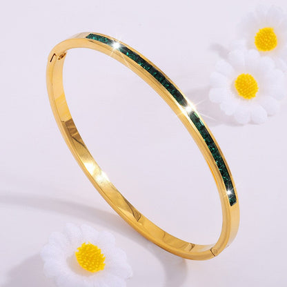Hemelse armband Viride in goud