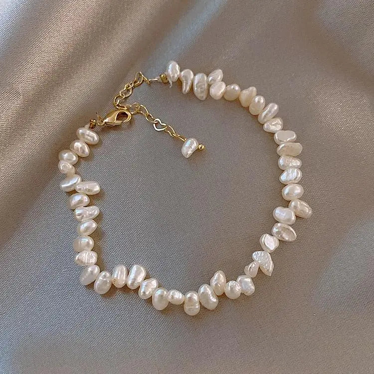 Armband Céline met madeliefjes in goud