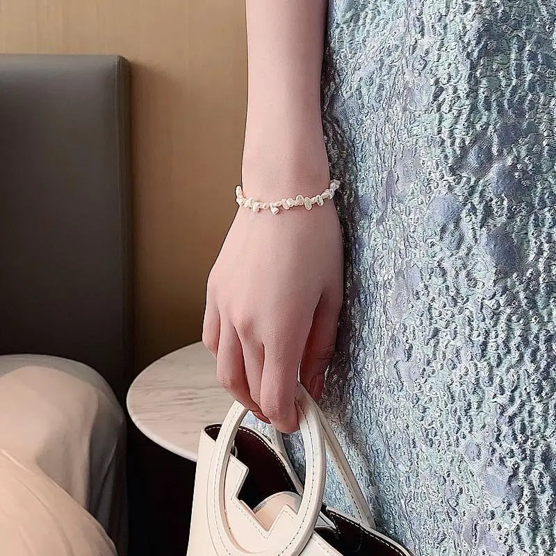 Armband Céline met madeliefjes in goud