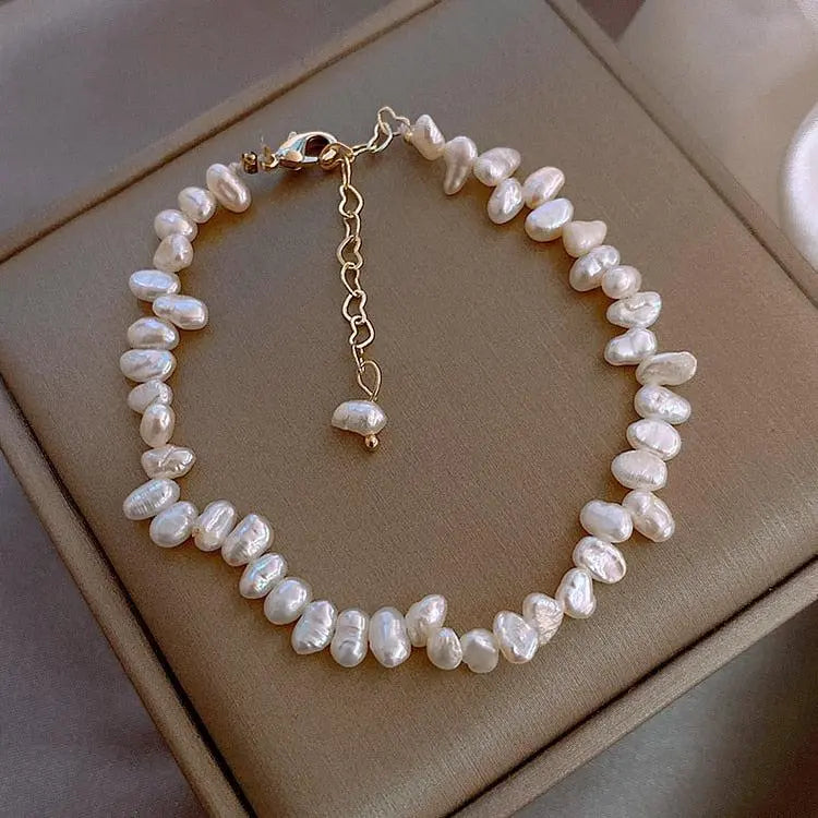Armband Céline met madeliefjes in goud