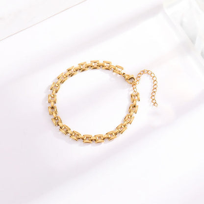 Horlogeband-armband in goud