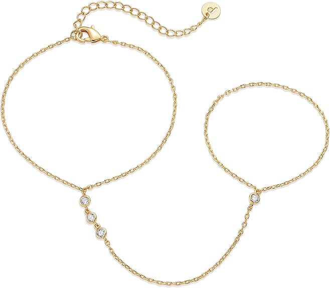 Schakelarmband met parels in goud