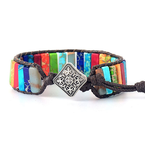 Chakra-armband in goud