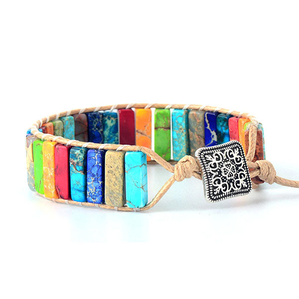 Chakra-armband in goud
