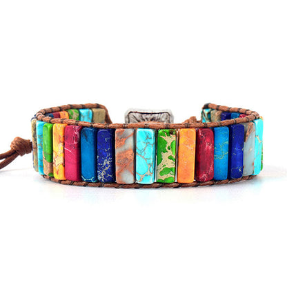 Chakra-armband in goud
