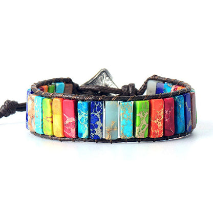 Chakra-armband in goud