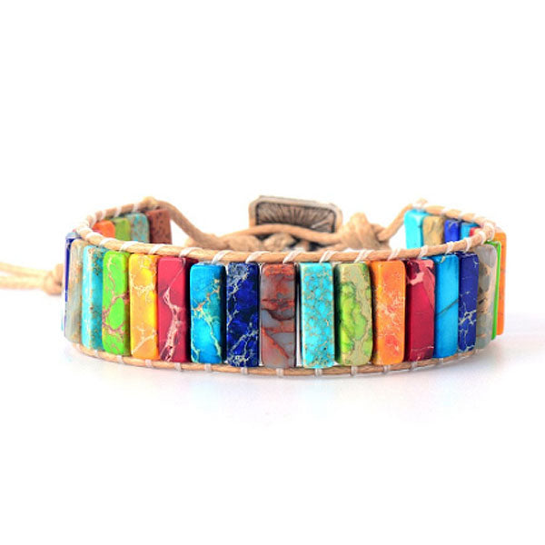 Chakra-armband in goud