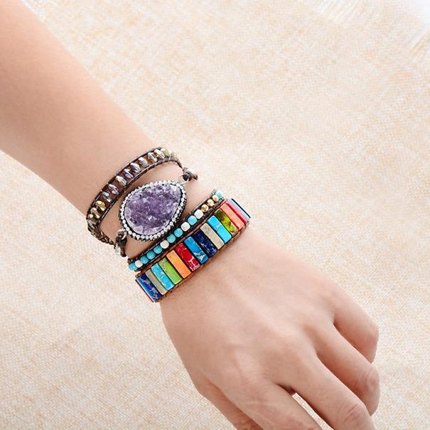 Chakra-armband in goud