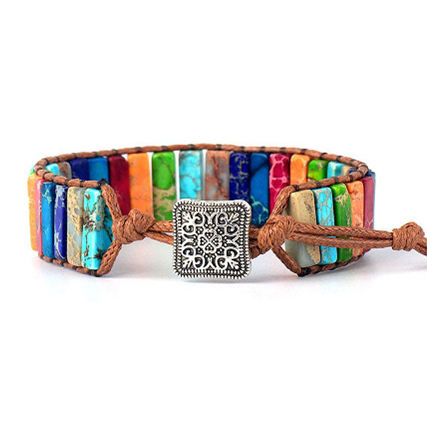 Chakra-armband in goud