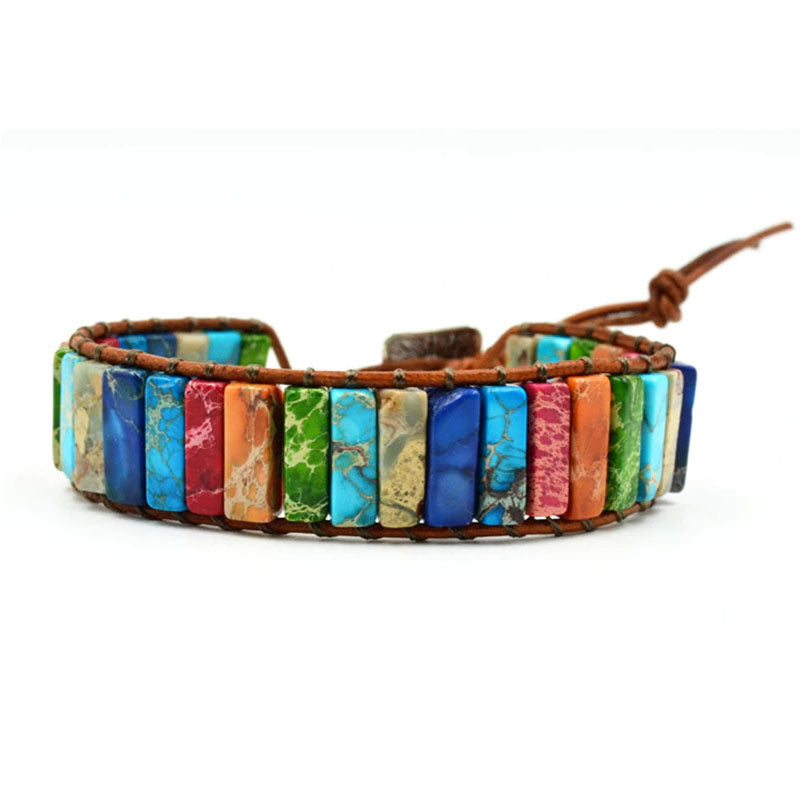 Chakra-armband in goud