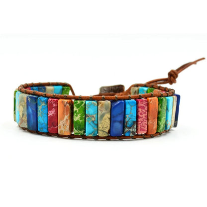Chakra-armband in goud