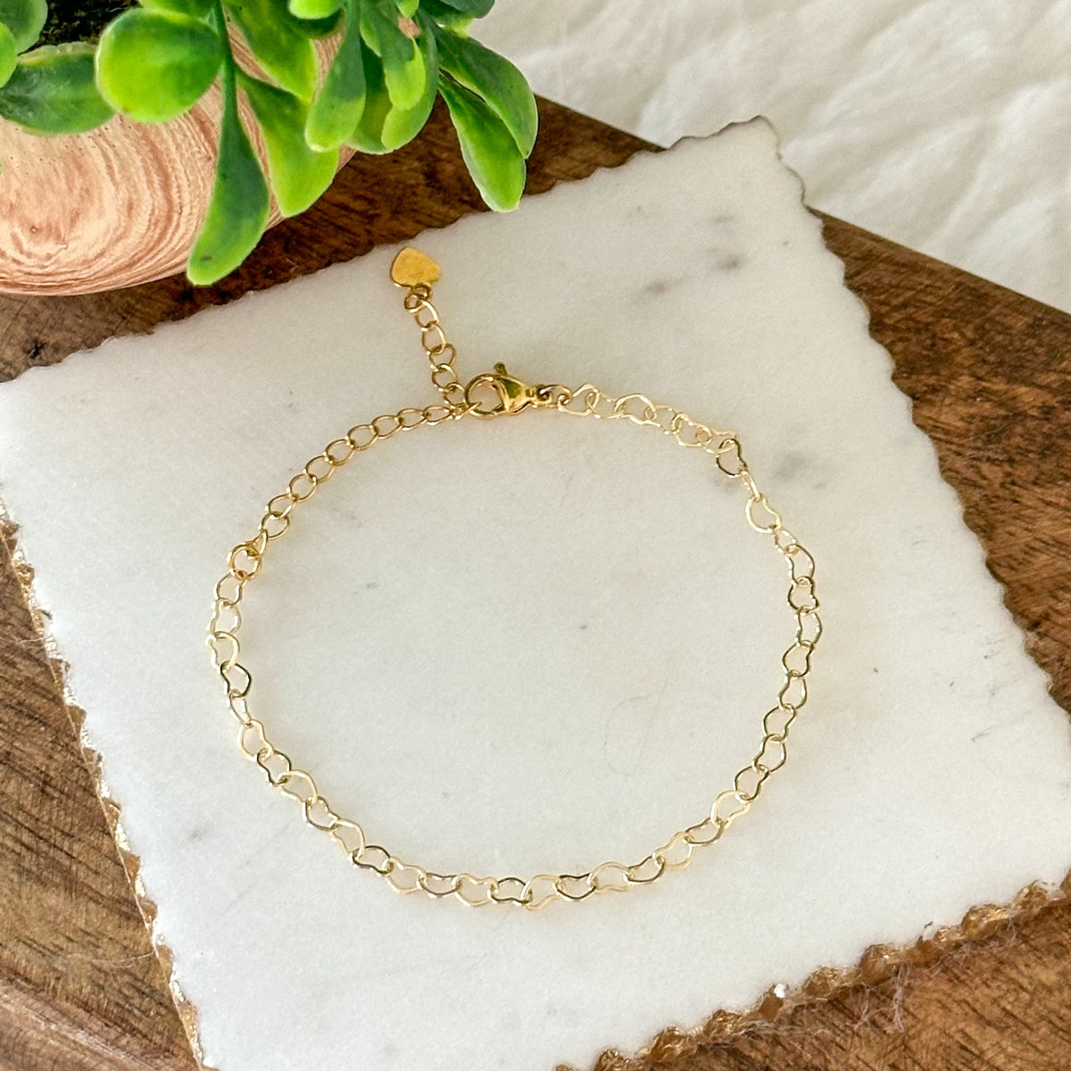 Armband Hartsverbinding in goud