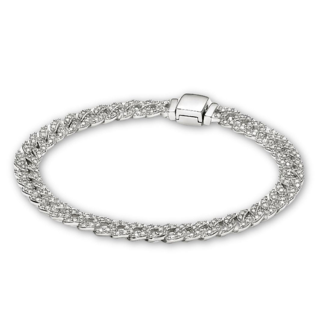 Cubaanse pavé-armband in goud