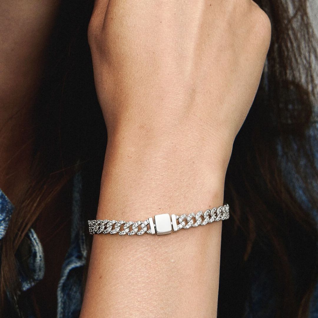 Cubaanse pavé-armband in goud