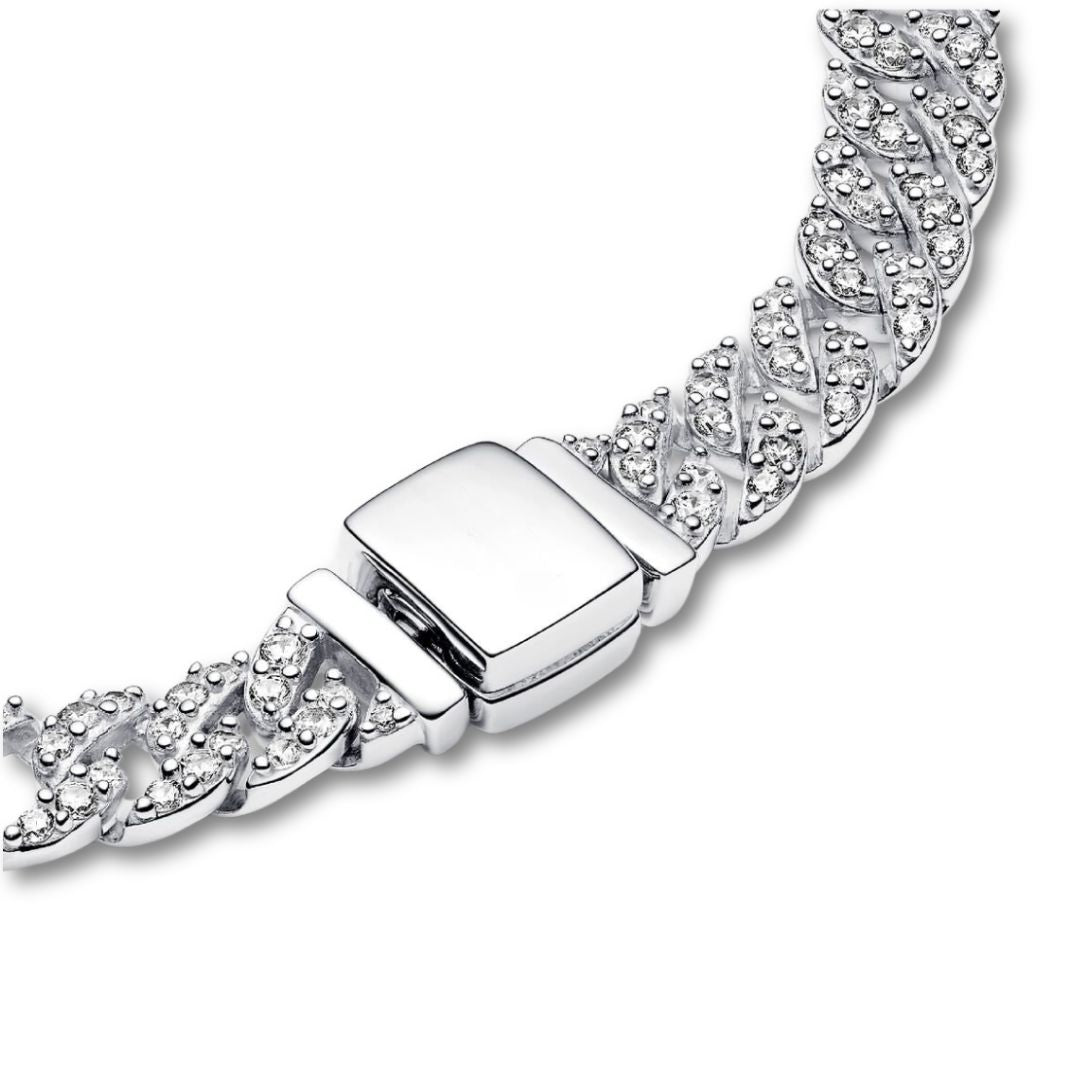 Cubaanse pavé-armband in goud