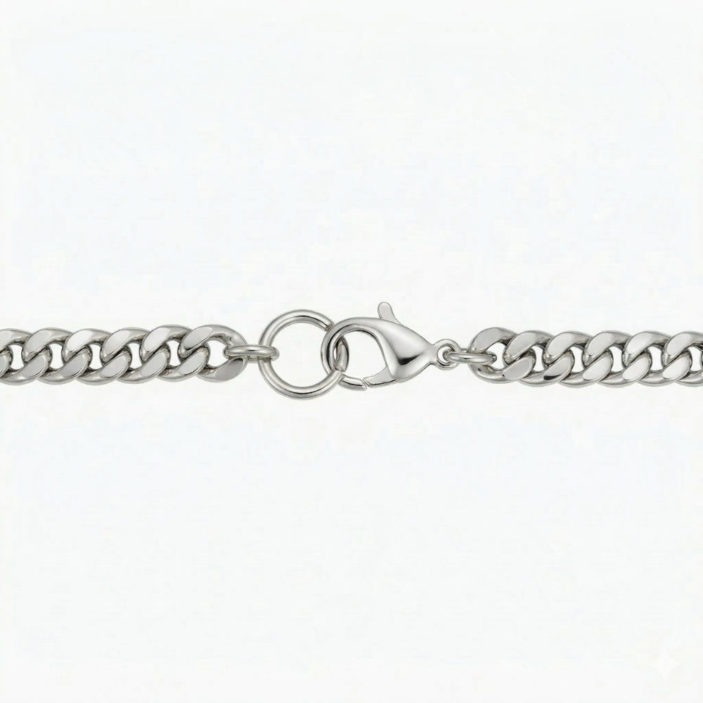 Cubaanse armband in wit goud