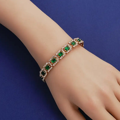 Armband Elisa Esmeralda in goud