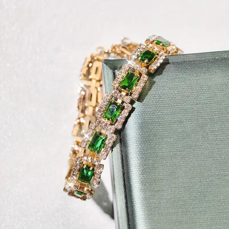 Armband Elisa Esmeralda in goud